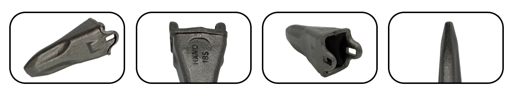 دلو مع الأسنان